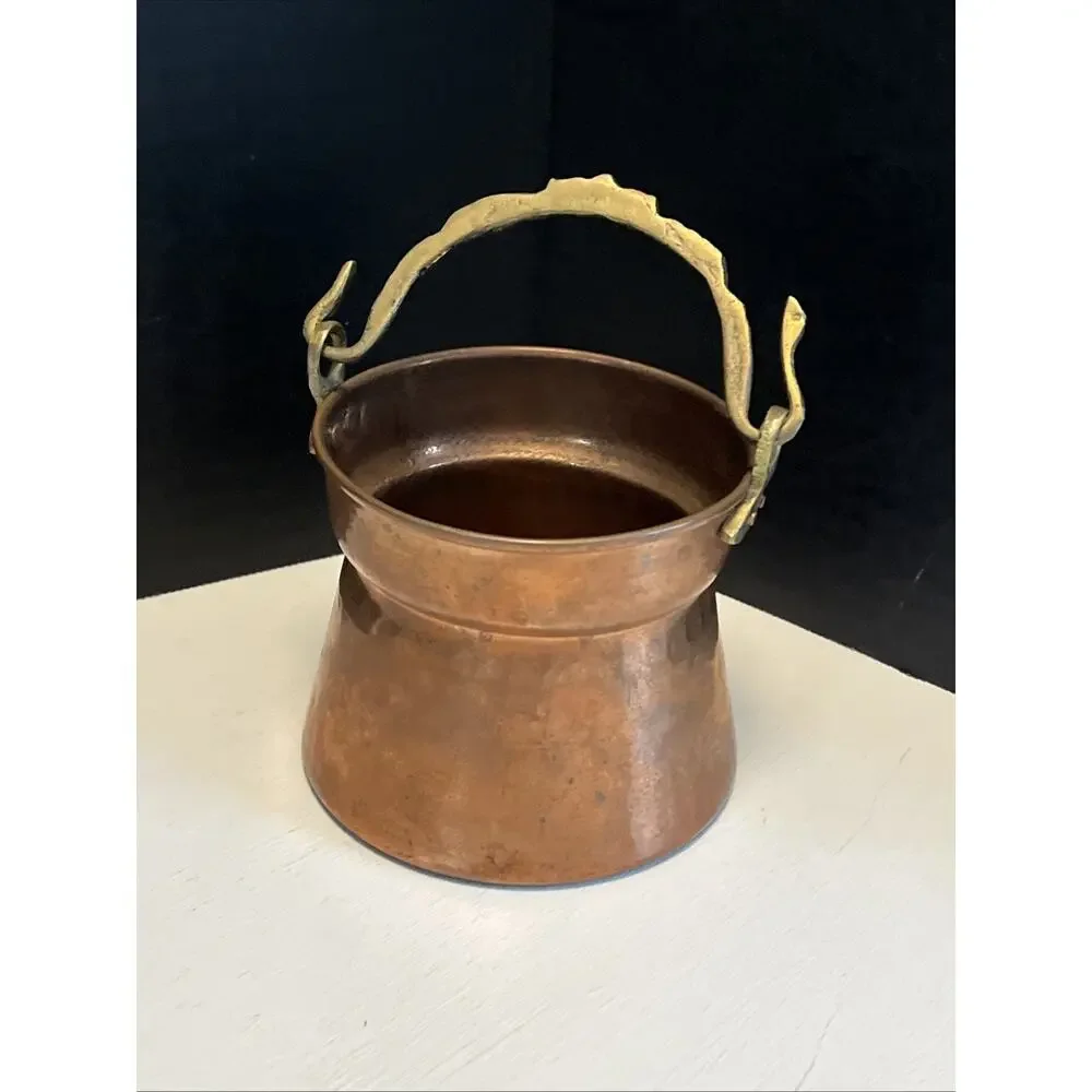 Vintage Turkish Solid Copper Pot Kettle 3-1/4